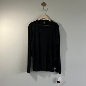 NWT Reebok Black Performance Long Sleeve Training Shirt XL